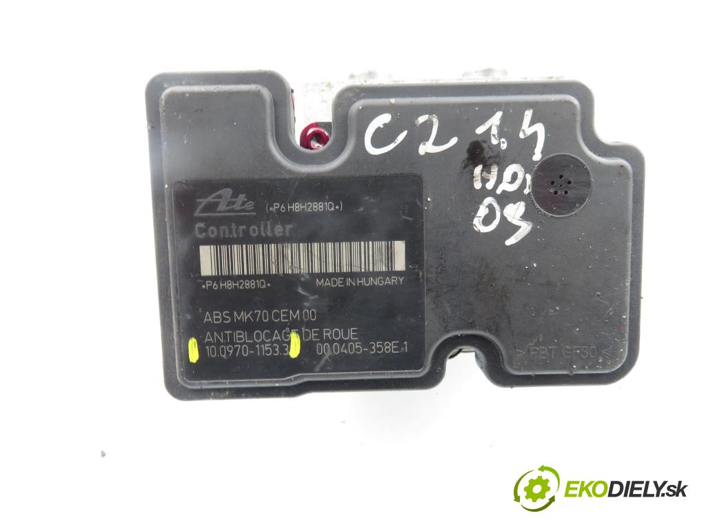 CITROEN C3 I (FC_) HB 2006 44,00 1.1 i - HFX (TU1A) 1124,00 Pumpa ABS 10097011533 ; 9665344180 ; 10020701424 (Pumpa ABS)