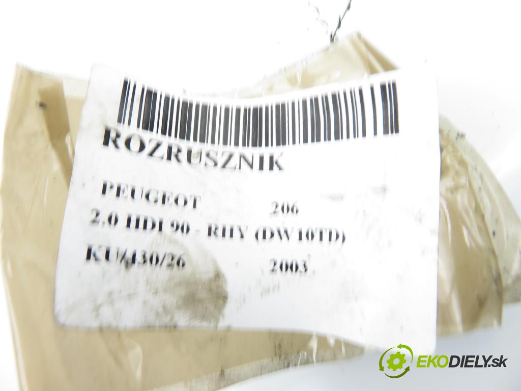PEUGEOT 206 liftback (2A/C) HB 2003 66,00 2.0 HDI 90 - RHY (DW10TD) 1997,00 startér S0550PR (Startér)
