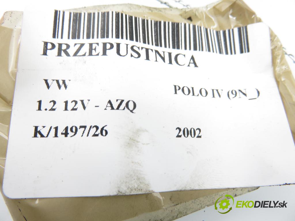 VW POLO (9N_) HB 2002 47,00 1.2 12V 64 - AZQ 1198,00 Škrtiaca klapka 036133062N ; 408238321007 (Škrtiaca klapka)