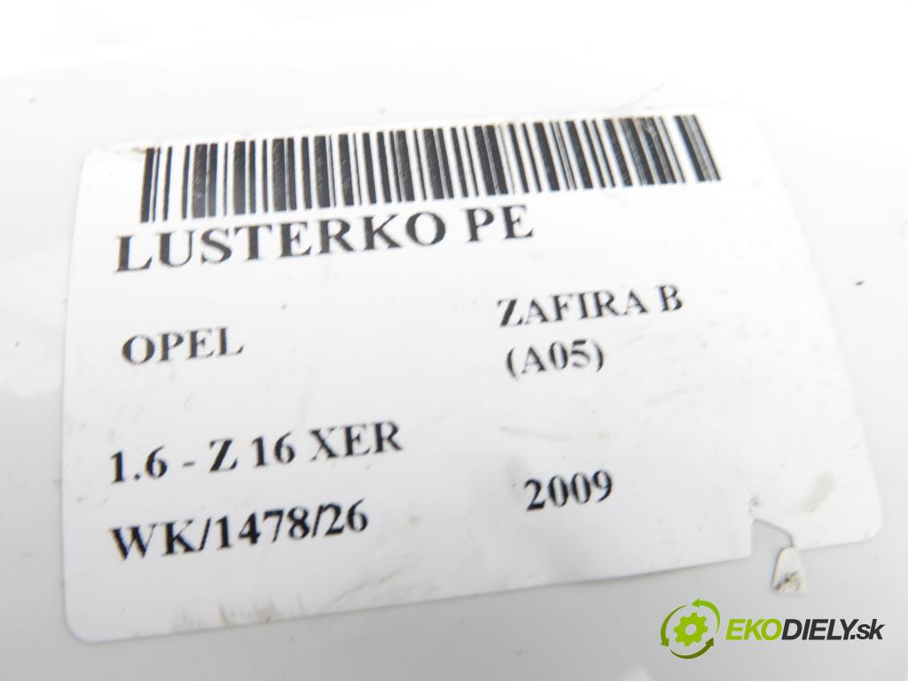 OPEL ZAFIRA B (A05) MINIVAN 2009 85,00 1.6 - Z 16 XER 1598,00 Spätné zrkadlo 13137805RY