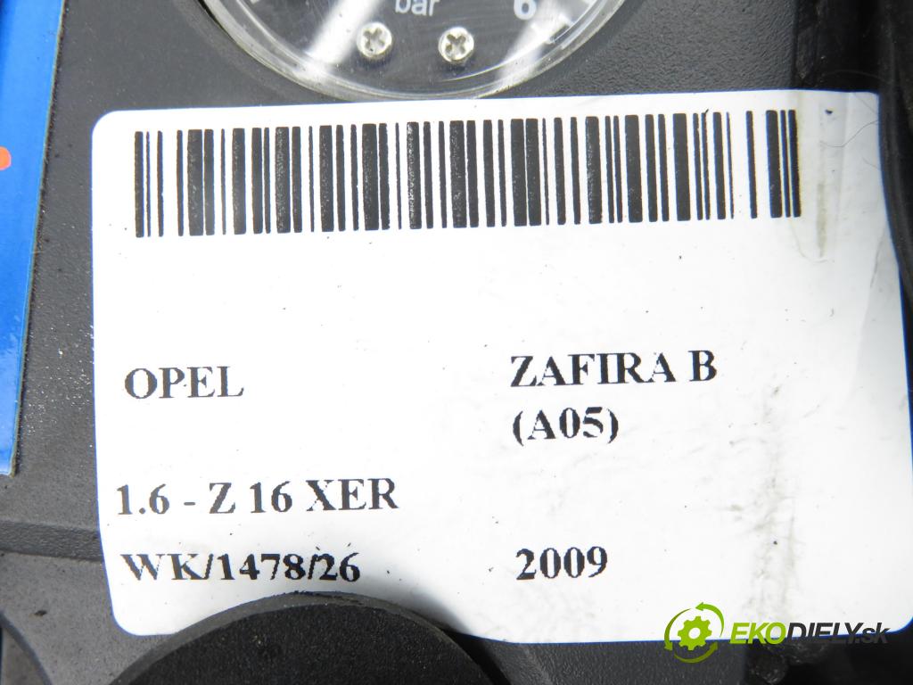 OPEL ZAFIRA B (A05) MINIVAN 2009 85,00 1.6 - Z 16 XER 1598,00 Súprava KOLA: ZÁLOHOVANIE: 13218633