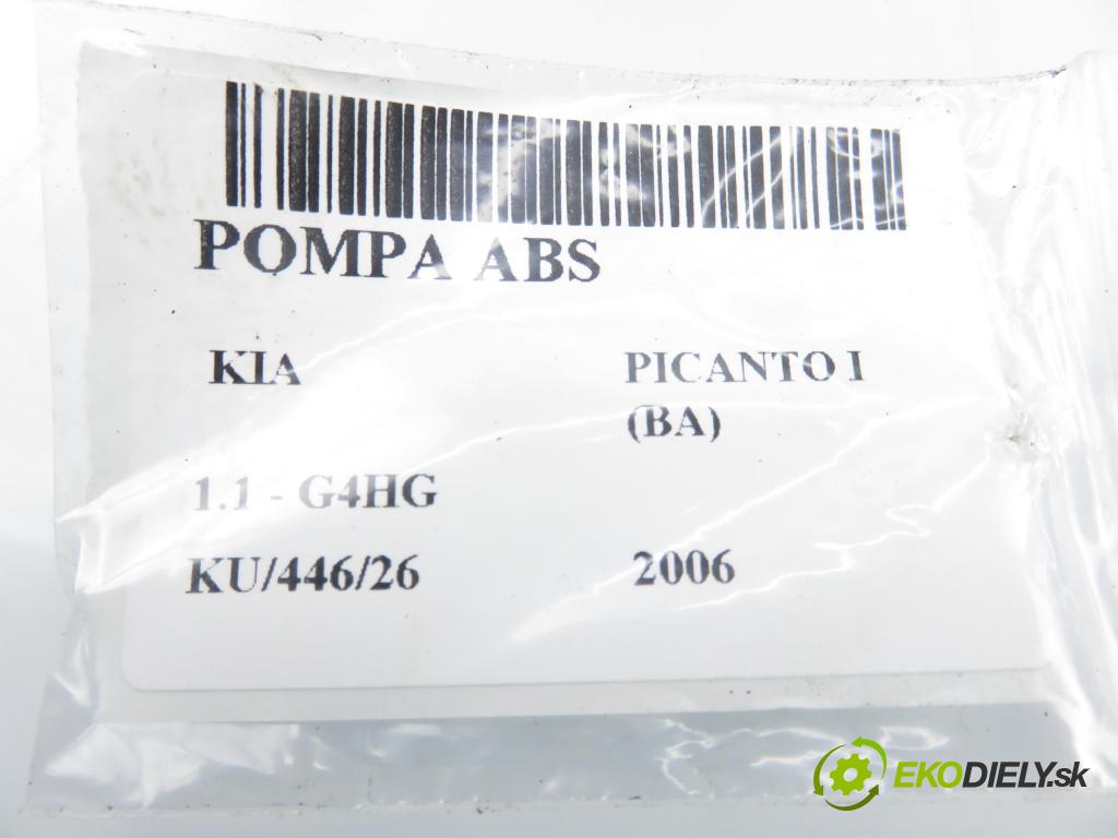 KIA PICANTO (BA) HB 2006 48,00 1.1 - G4HG 1086,00 Pumpa ABS 5891007300 ; 5WY7401B (Pumpa ABS)