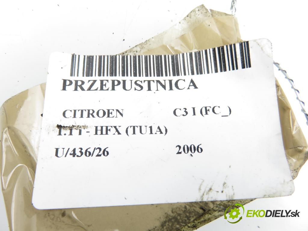 CITROEN C3 I (FC_) HB 2006 44,00 1.1 i - HFX (TU1A) 1124,00 škrtíci klapka 9640796280 ; 408239821001 ; EGAST02 (Škrticí klapka)