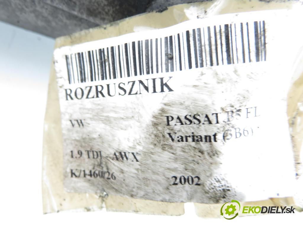 VW PASSAT B5.5 Variant (3B6) KOMBI 2002 96,00 1.9 TDI - AWX 1896,00 Štartér 068911024H ; 0001124020 ; 0001124021 (Štartér)