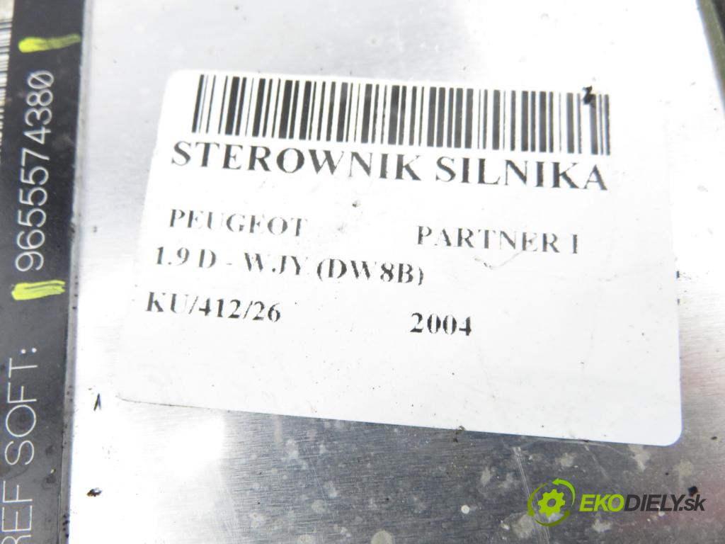 PEUGEOT PARTNER Combispace (5F) KOMBIVAN 2004 51,00 1.9 D - WJY (DW8B) 1868,00 Riadiaca jednotka Motor R04080036C ; 9650359580 ; 9655574380