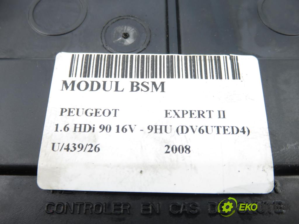 PEUGEOT EXPERT Skrzynia (VF3A_, VF3U_, VF3X_) FURGON 2008 66,00 1.6 HDi 90 16V - 9HU (DV6UTED4) 1560,00 MODUL BSM 9661682880 ; S118983005Q