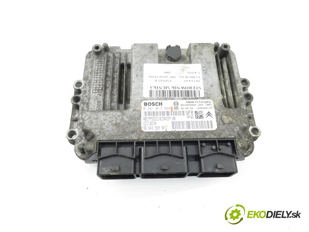 PEUGEOT EXPERT Skrzynia (VF3A_, VF3U_, VF3X_) FURGON 2008 66,00 1.6 HDi 90 16V - 9HU (DV6UTED4) 1560,00 Riadiaca jednotka Motor 0281013869 ; 9664356980