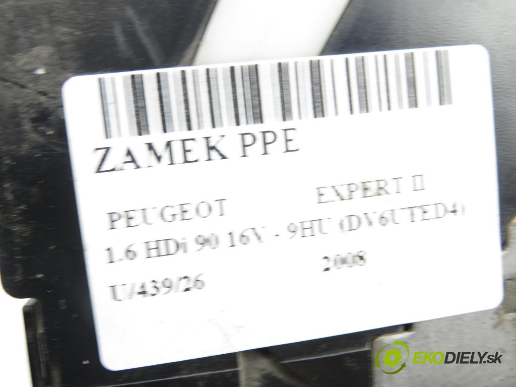 PEUGEOT EXPERT Skrzynia (VF3A_, VF3U_, VF3X_) FURGON 2008 66,00 1.6 HDi 90 16V - 9HU (DV6UTED4) 1560,00 zámok PPE 9681334980