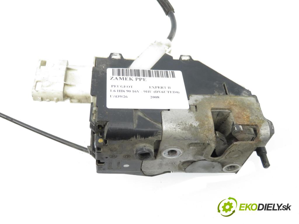 PEUGEOT EXPERT Skrzynia (VF3A_, VF3U_, VF3X_) FURGON 2008 66,00 1.6 HDi 90 16V - 9HU (DV6UTED4) 1560,00 zámok PPE 9681334980