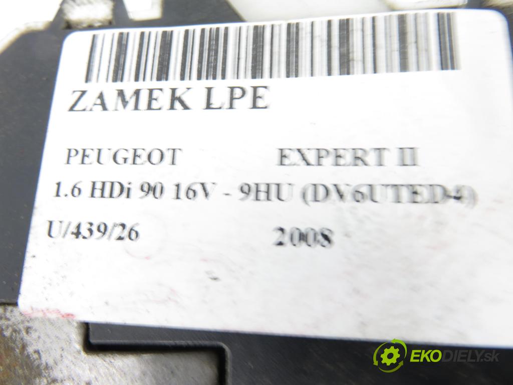 PEUGEOT EXPERT Skrzynia (VF3A_, VF3U_, VF3X_) FURGON 2008 66,00 1.6 HDi 90 16V - 9HU (DV6UTED4) 1560,00 zámok 9681335380