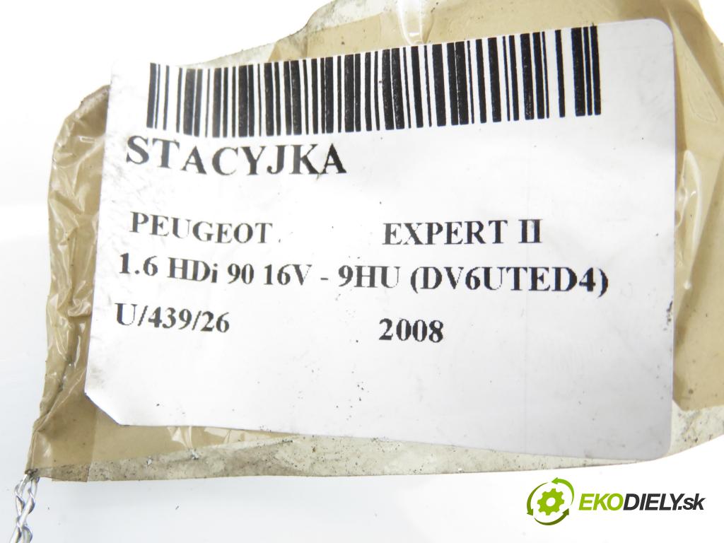 PEUGEOT EXPERT Skrzynia (VF3A_, VF3U_, VF3X_) FURGON 2008 66,00 1.6 HDi 90 16V - 9HU (DV6UTED4) 1560,00 spinačka 36410600 ; 9663123280 (Spínacia skrinka)