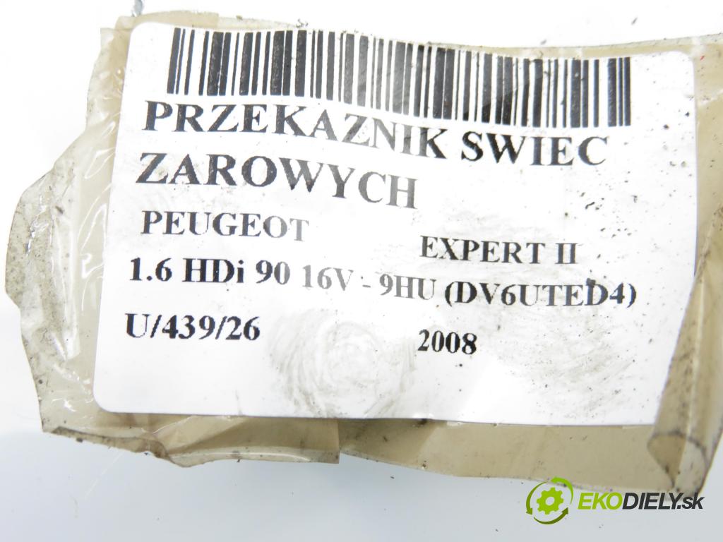 PEUGEOT EXPERT Skrzynia (VF3A_, VF3U_, VF3X_) FURGON 2008 66,00 1.6 HDi 90 16V - 9HU (DV6UTED4) 1560,00 RELÉ: JÚN: 51252002 ; 9640469680