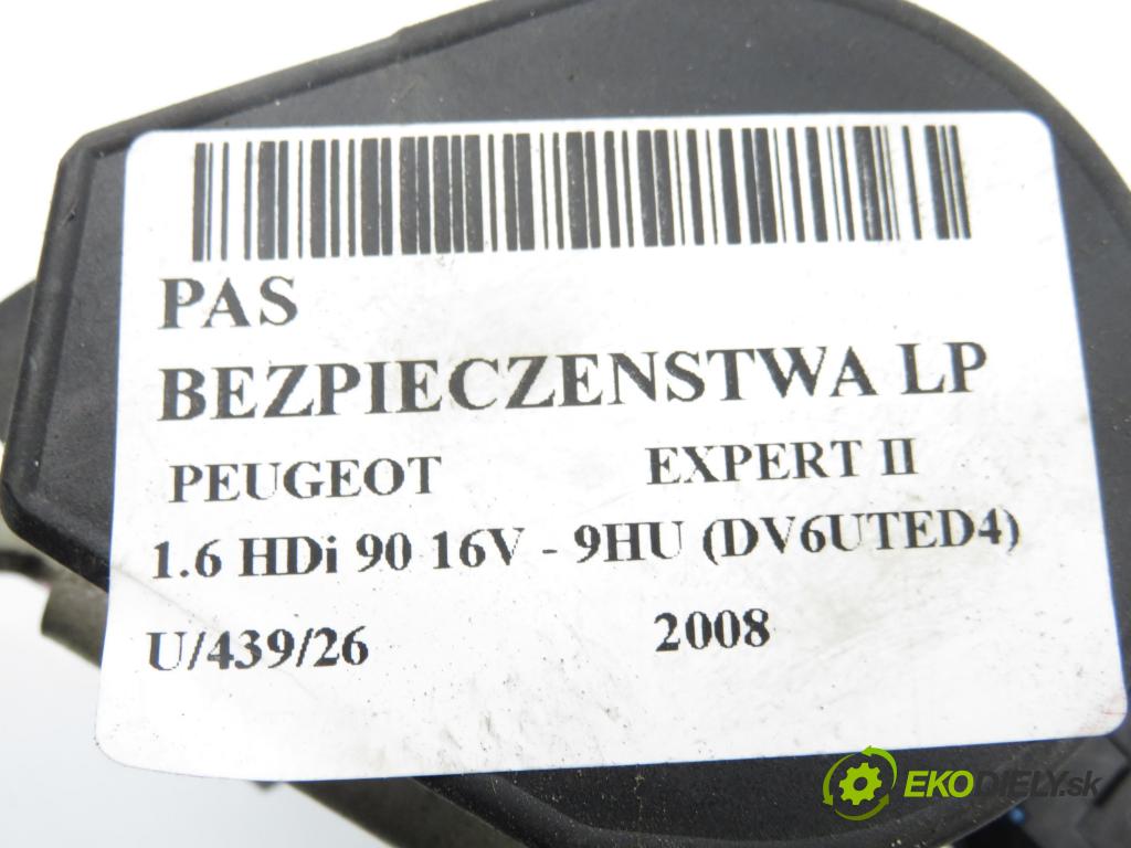 PEUGEOT EXPERT Skrzynia (VF3A_, VF3U_, VF3X_) FURGON 2008 66,00 1.6 HDi 90 16V - 9HU (DV6UTED4) 1560,00 držák BEZPEČNOST LP