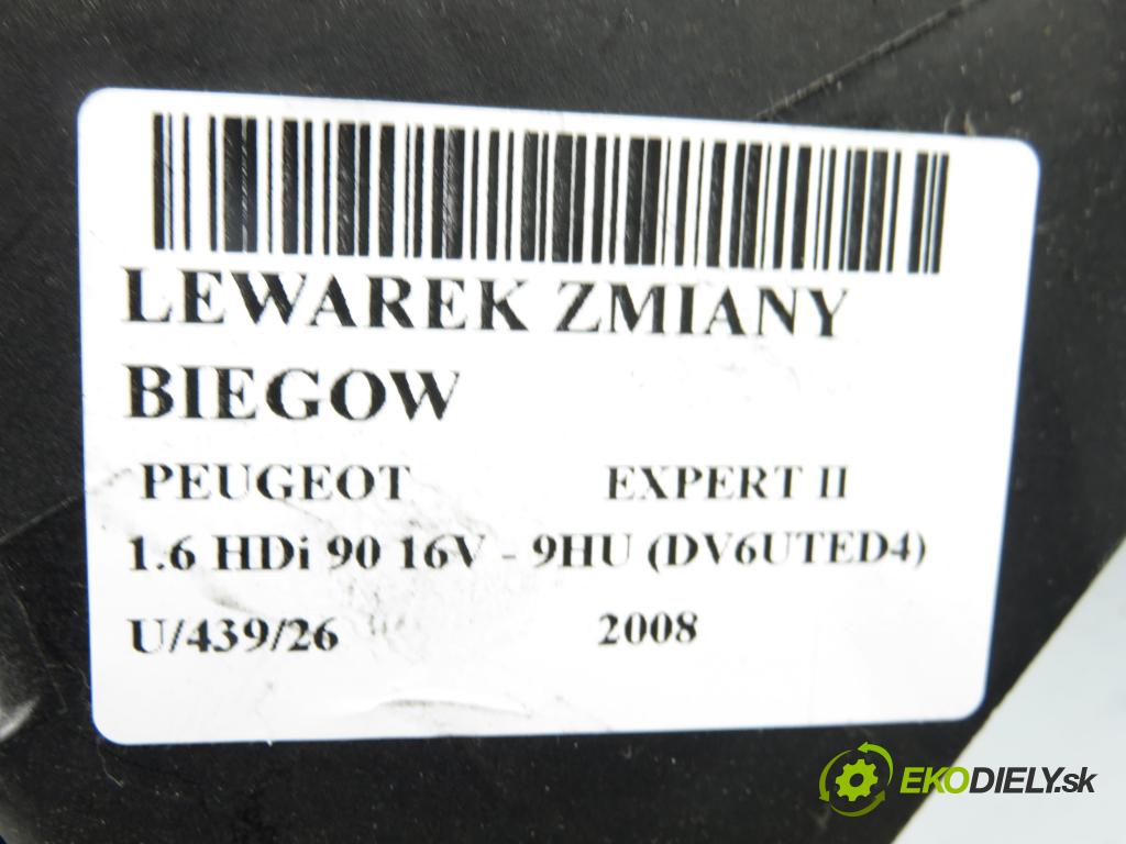 PEUGEOT EXPERT Skrzynia (VF3A_, VF3U_, VF3X_) FURGON 2008 66,00 1.6 HDi 90 16V - 9HU (DV6UTED4) 1560,00 ZVEDÁK: 1401174880B