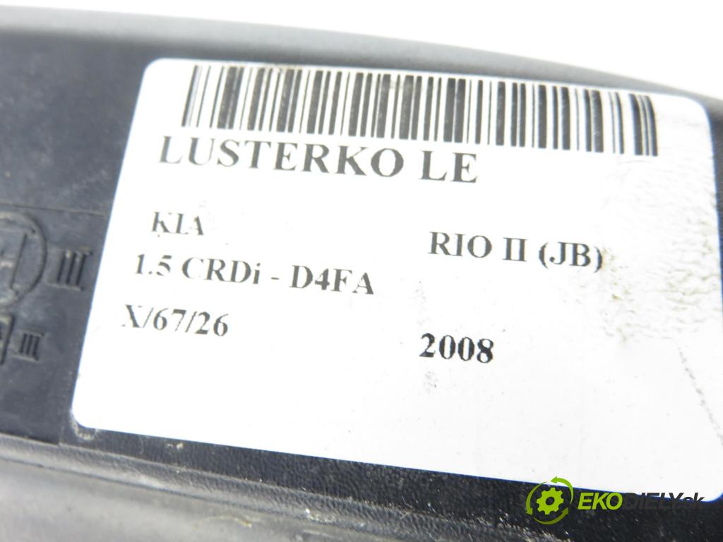 KIA RIO II (JB) HB 2008 81,00 1.5 CRDi 110 - D4FA 1493,00 Spätné zrkadlo