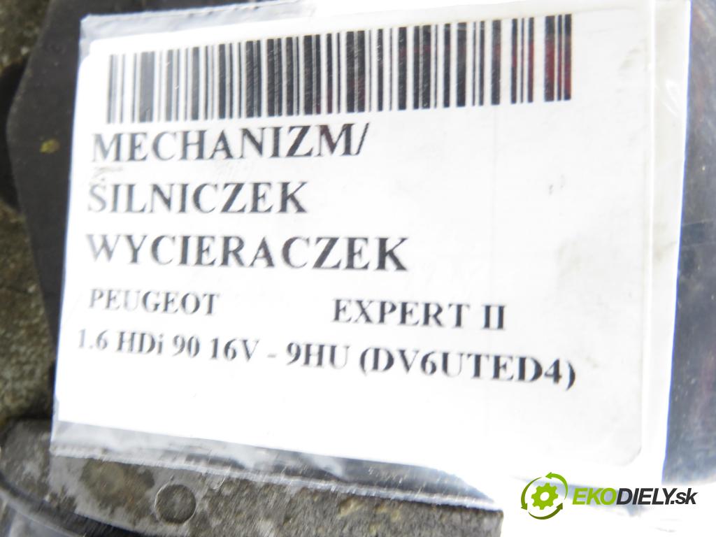 PEUGEOT EXPERT Skrzynia (VF3A_, VF3U_, VF3X_) FURGON 2008 66,00 1.6 HDi 90 16V - 9HU (DV6UTED4) 1560,00 Motorček stieračov 1400456480