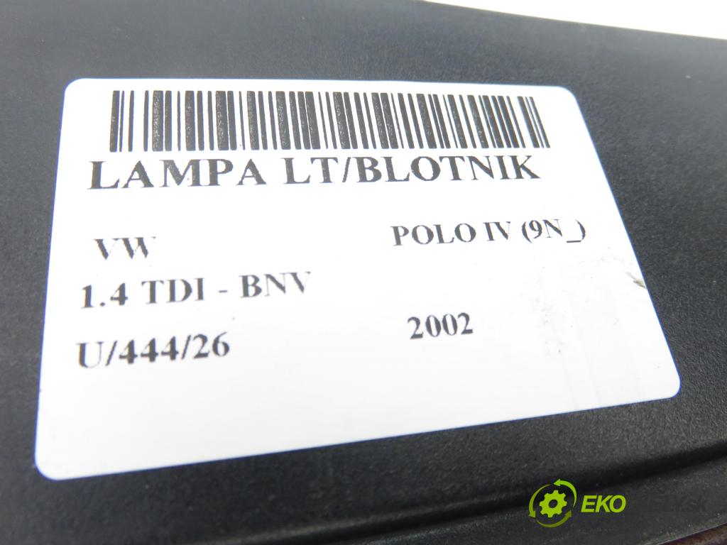 VW POLO (9N_) HB 2002 59,00 1.4 TDI - BNV 1422,00 Svetlo ľavé zadné