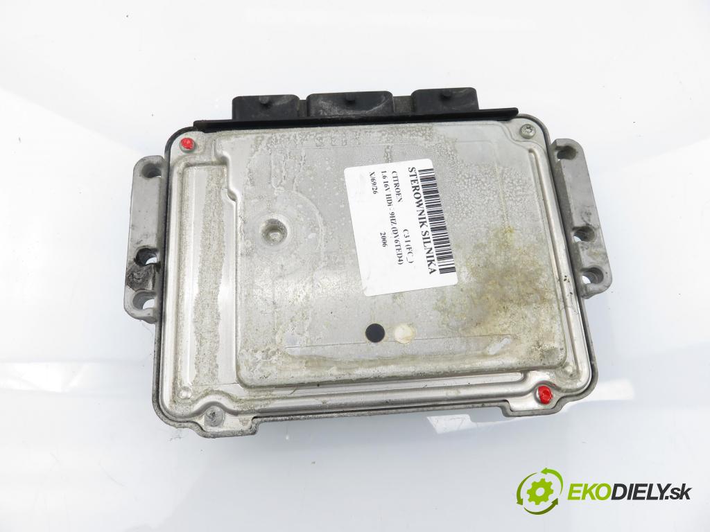 CITROEN C3 I (FC_) HB 2006 80,00 1.6 16V HDi 109 - 9HZ (DV6TED4) 1560,00 Riadiaca jednotka Motor 0281011559 ; 9660653880