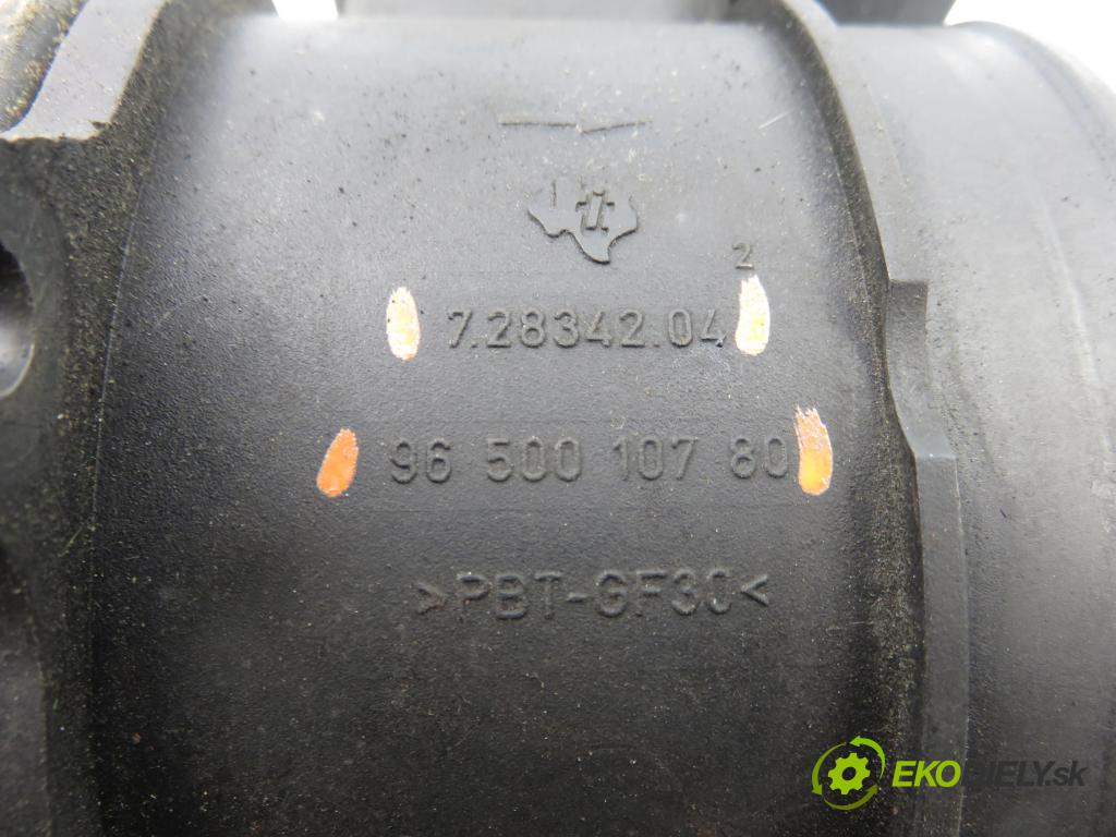 CITROEN C3 I (FC_) HB 2006 80,00 1.6 16V HDi 109 - 9HZ (DV6TED4) 1560,00 váha vzduchu vzduchu 9650010780 ; 72834204