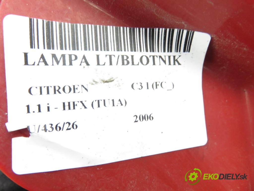 CITROEN C3 I (FC_) HB 2006 44,00 1.1 i - HFX (TU1A) 1124,00 světlo levé zadní