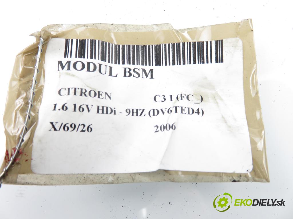 CITROEN C3 I (FC_) HB 2006 80,00 1.6 16V HDi - 9HZ (DV6TED4) 1560,00 MODUL BSM 9659741780