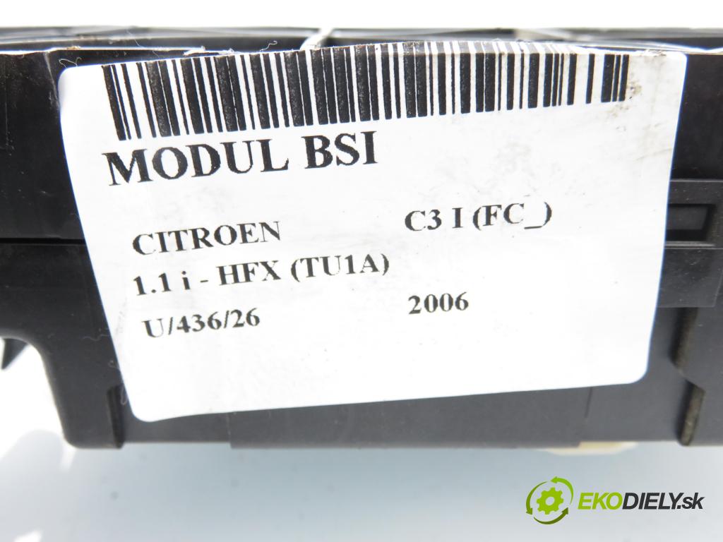 CITROEN C3 I (FC_) HB 2006 44,00 1.1 i - HFX (TU1A) 1124,00 MODUL BSI 9659285380