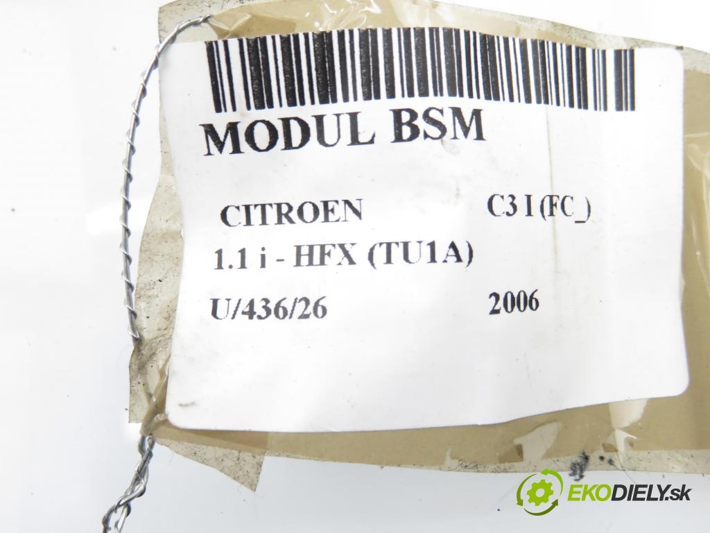CITROEN C3 I (FC_) HB 2006 44,00 1.1 i - HFX (TU1A) 1124,00 MODUL BSM 9661707880