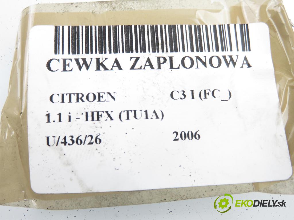 CITROEN C3 I (FC_) HB 2006 44,00 1.1 i - HFX (TU1A) 1124,00 cívka zapalovací 9654814480 ; BBC22