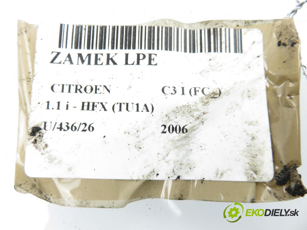 CITROEN C3 I (FC_) HB 2006 44,00 1.1 i - HFX (TU1A) 1124,00 zámok 46982980