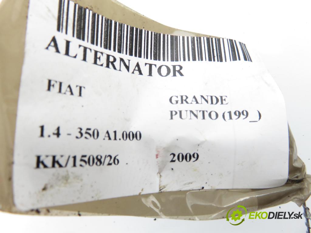 FIAT GRANDE PUNTO (199_) HB 2009 57,00 1.4 - 350 A1.000 1368,00 Alternátor 52003531 (Alternátor)