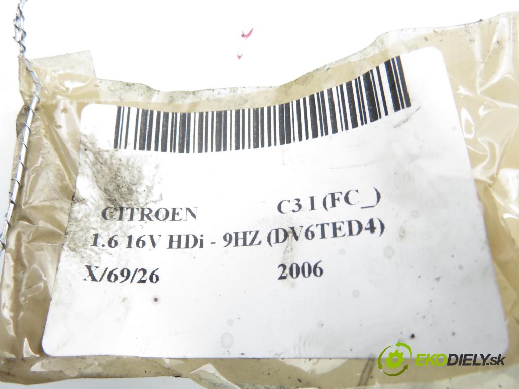 CITROEN C3 I (FC_) HB 2006 80,00 1.6 16V HDi - 9HZ (DV6TED4) 1560,00 škrtíci klapka 9655971980 (Škrticí klapka)