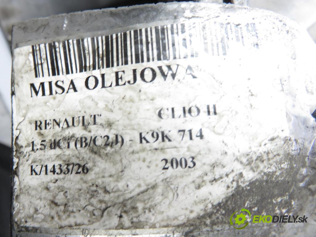 RENAULT CLIO II (BB_, CB_) HB 2003 50,00 1.5 dCi 68 - K9K 714 1461,00 Vaňa olejová 188381 (Olejová vaňa)