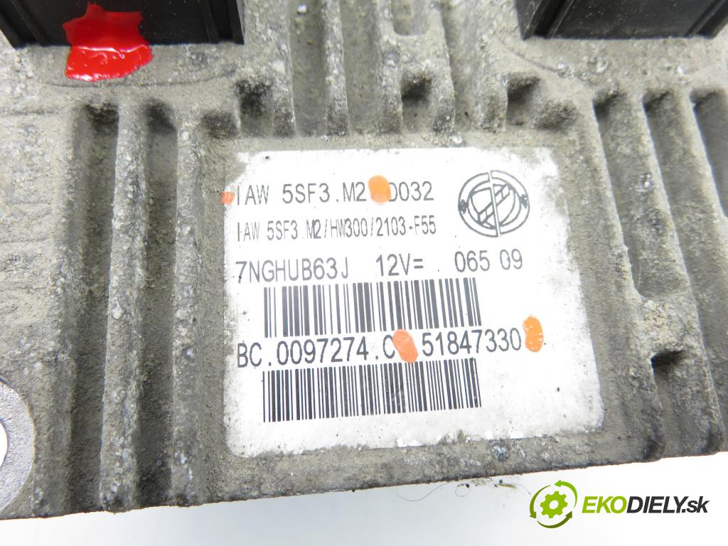 FIAT GRANDE PUNTO (199_) HB 2009 57,00 1.4 - 350 A1.000 1368,00 Riadiaca jednotka Motor 51847330 ; IAW5SF3M2