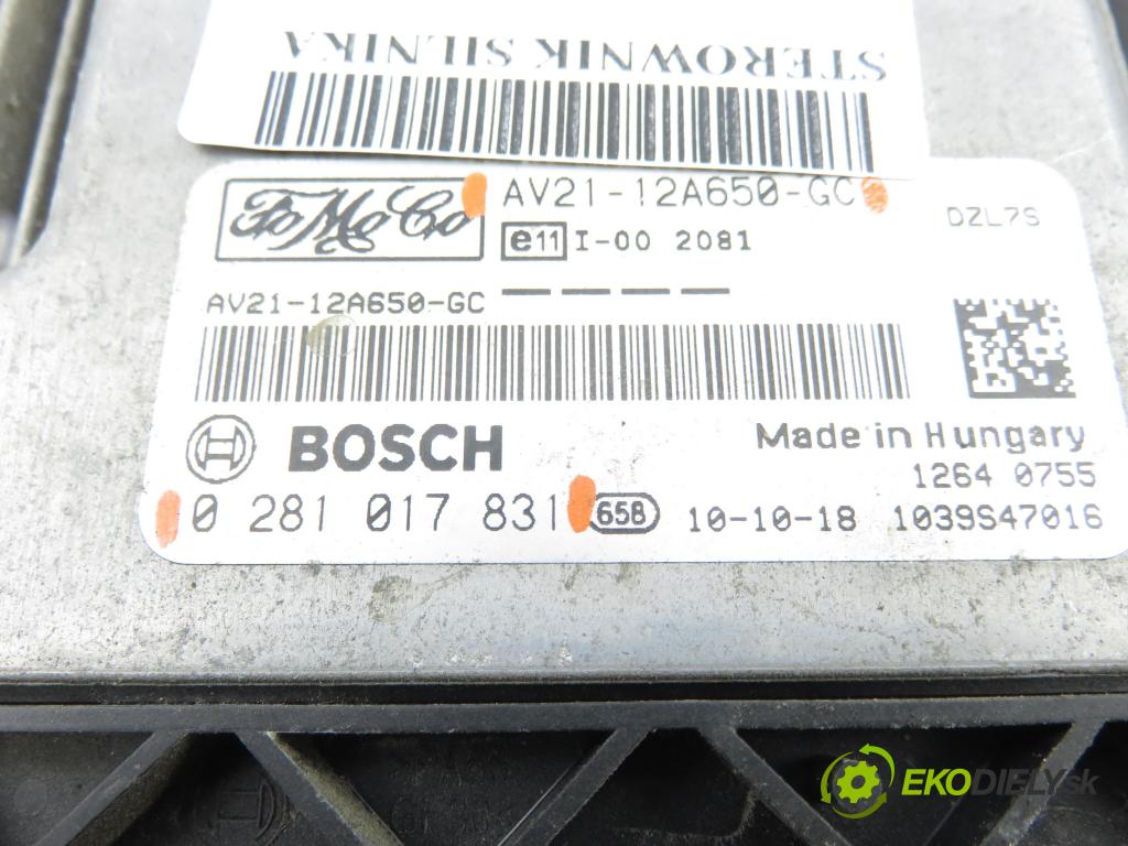 FORD FIESTA VI Van HB 2010 51,00 1.4 TDCi - KVJA 1399,00 řídící jednotka motora 0281017831 ; AV2112A650GC