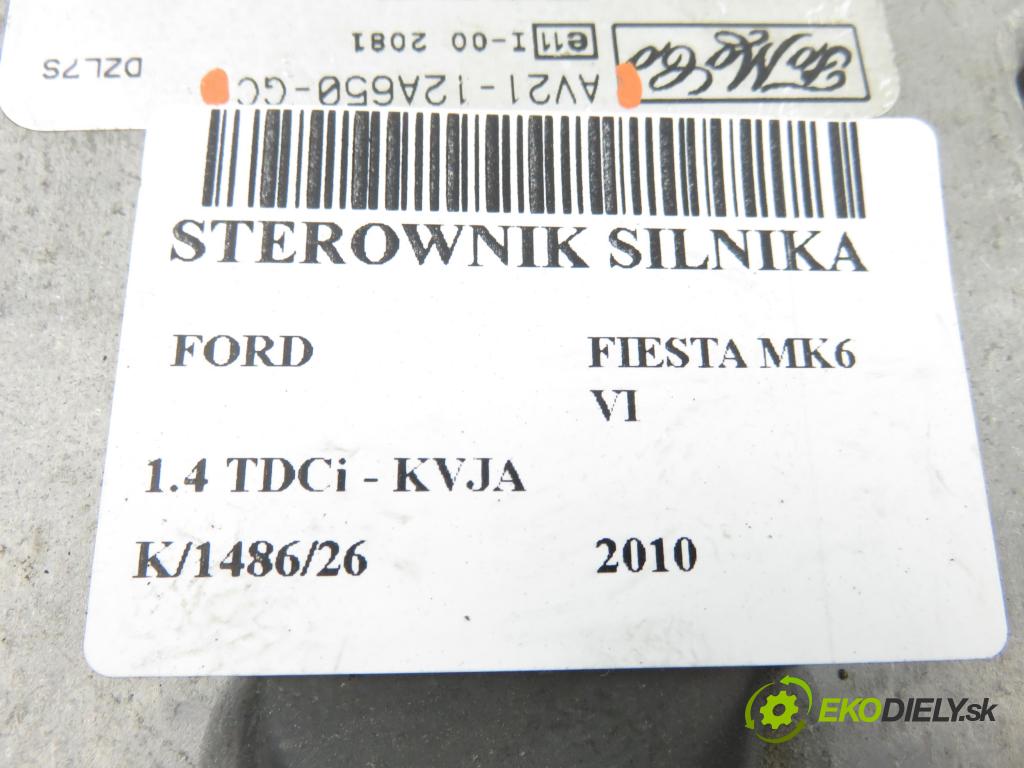 FORD FIESTA VI Van HB 2010 51,00 1.4 TDCi - KVJA 1399,00 řídící jednotka motora 0281017831 ; AV2112A650GC