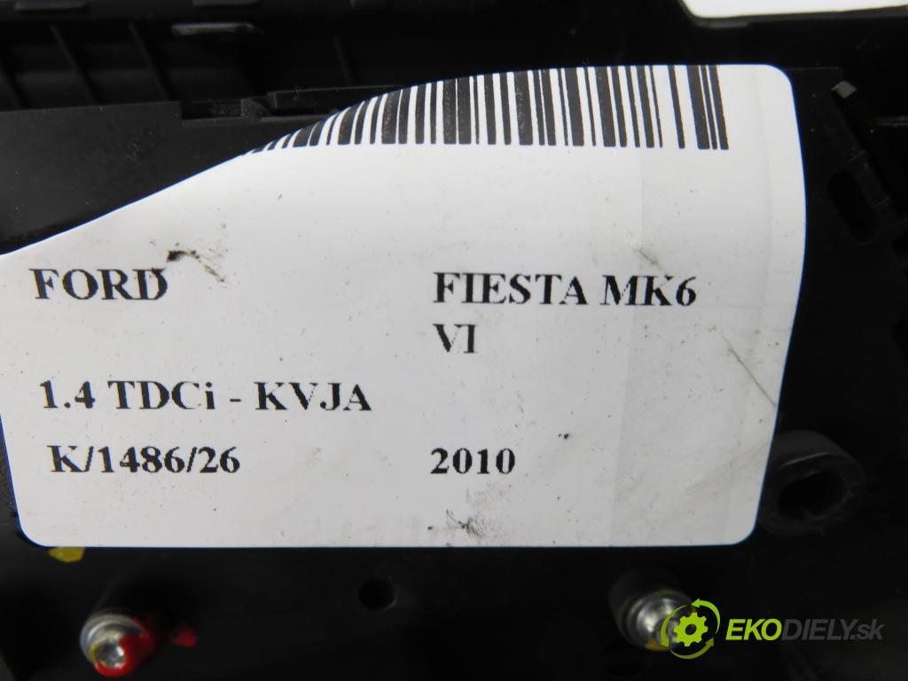FORD FIESTA VI Van HB 2010 51,00 1.4 TDCi - KVJA 1399,00 ovladač rádia 8A6T18K811BE