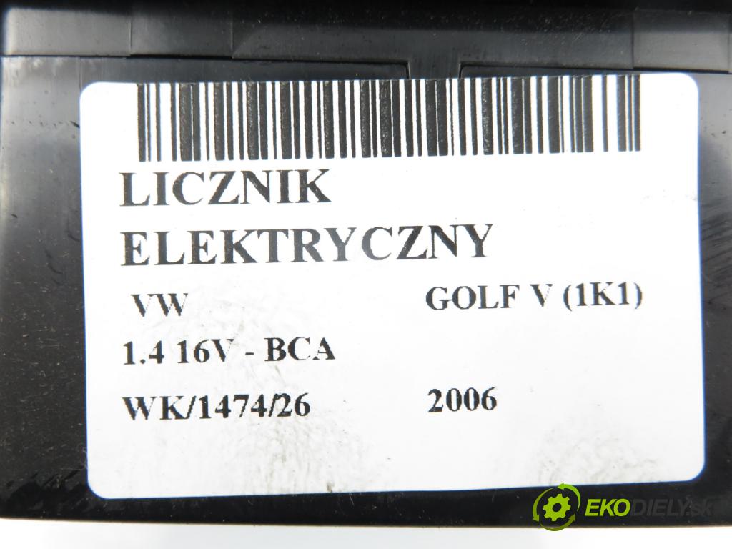 VW GOLF V (1K1) HB 2006 55,00 1.4 16V - BCA 1390,00 prístrojovka elektrický 1K0920873G