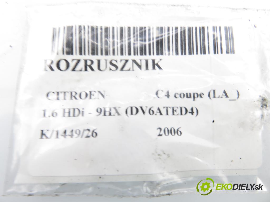 CITROEN C4 coupe (LA_) HB 2006 66,00 1.6 HDi - 9HX (DV6ATED4) 1560,00 Štartér S3016 (Štartér)