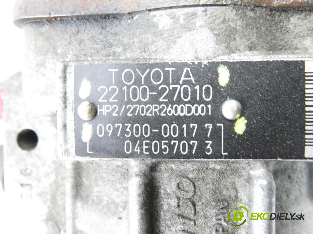 TOYOTA COROLLA (_E12_) HB 2003 66,00 2.0 D-4D (CDE120R_, CDE120L_) - 1CD-FTV 1995,00 pumpa vysokého TLAK: 2210027010 ; 09730000177