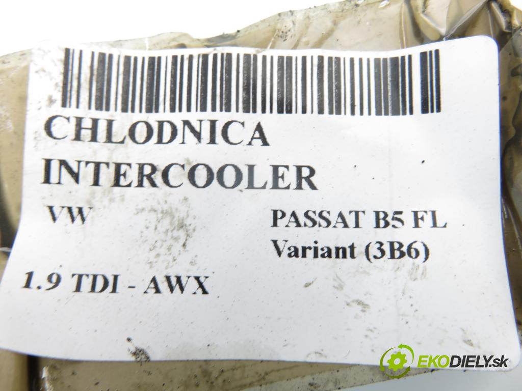 VW PASSAT B5.5 Variant (3B6) KOMBI 2002 96,00 1.9 TDI - AWX 1896,00 chladič intercooler 3B0145805D
