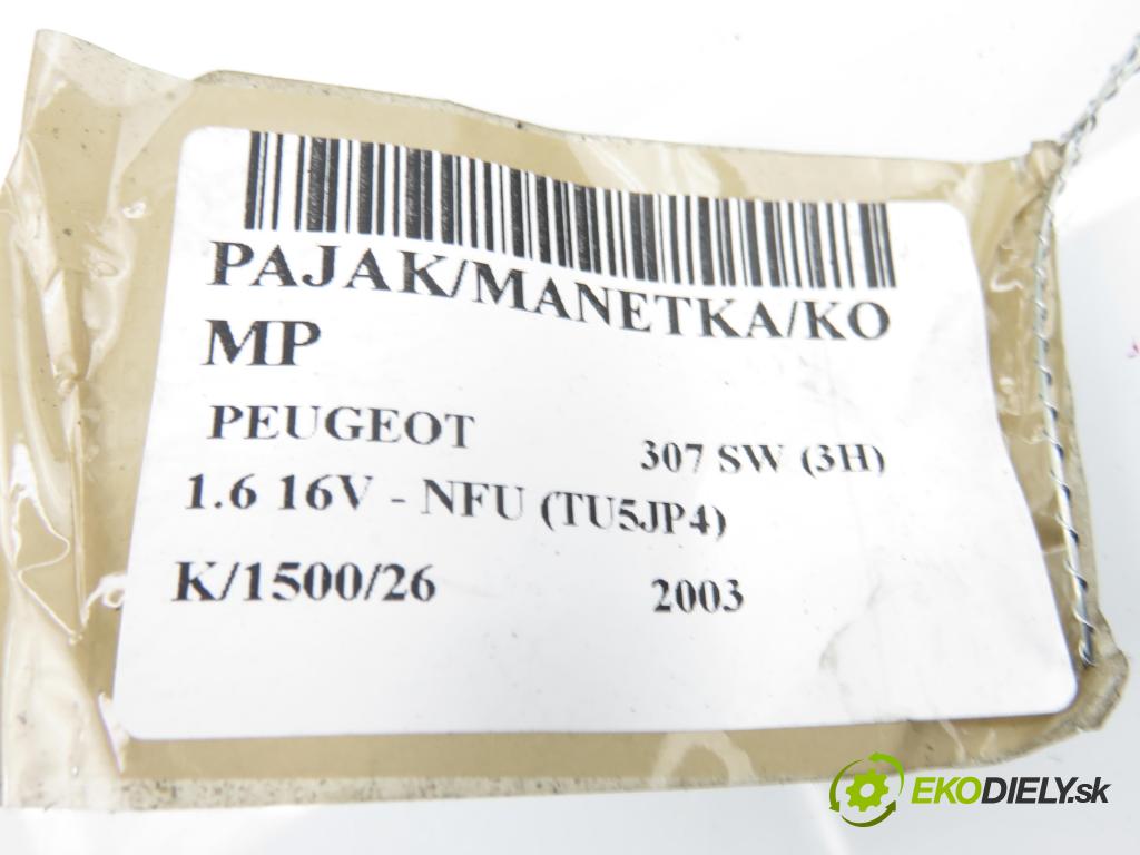 PEUGEOT 307 SW (3H) KOMBI 2003 81,00 1.6 16V - NFU (TU5JP4) 1587,00 PAKA/ŘAZENÍ/SADA: 96511201XT