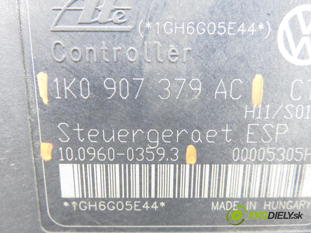 VW GOLF V (1K1) HB 2006 55,00 1.4 16V - BCA 1390,00 Pumpa ABS 10096003593 ; 1K0907379AC ; 1K0614517AE (Pumpa ABS)