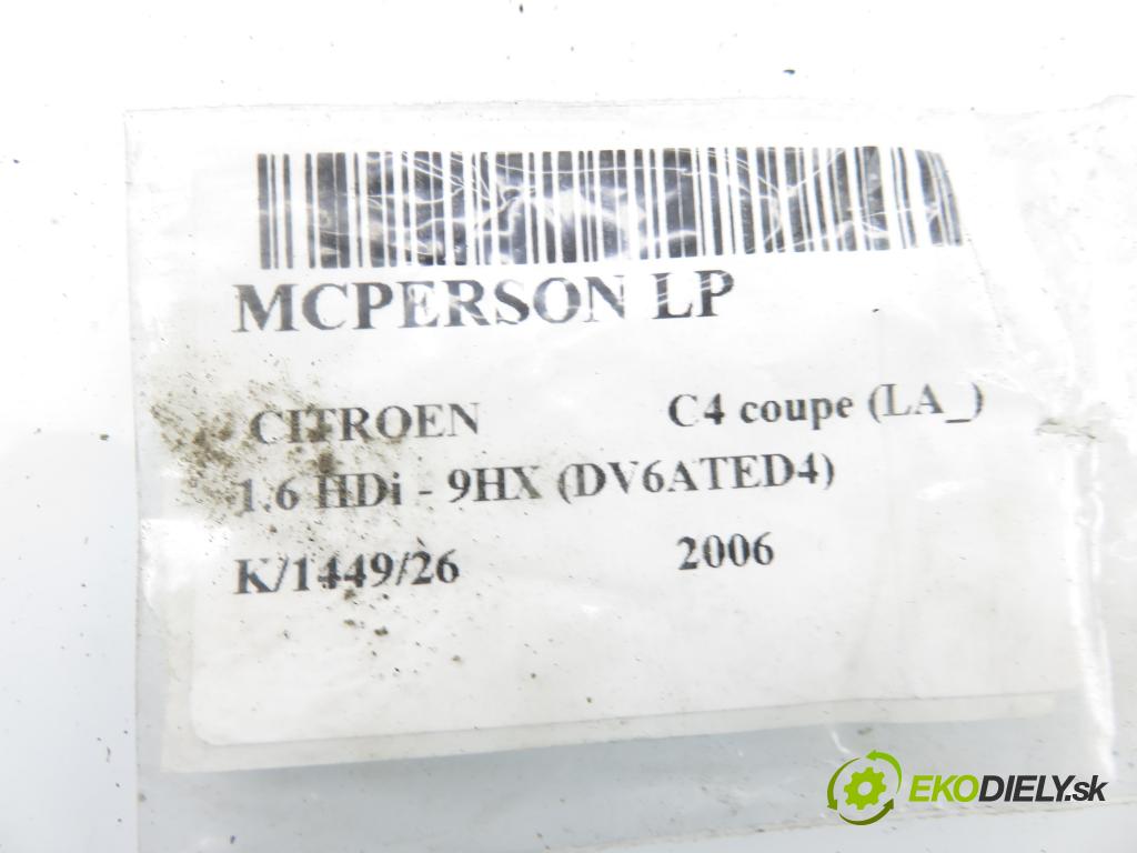 CITROEN C4 coupe (LA_) HB 2006 66,00 1.6 HDi - 9HX (DV6ATED4) 1560,00 MCPERSON LP