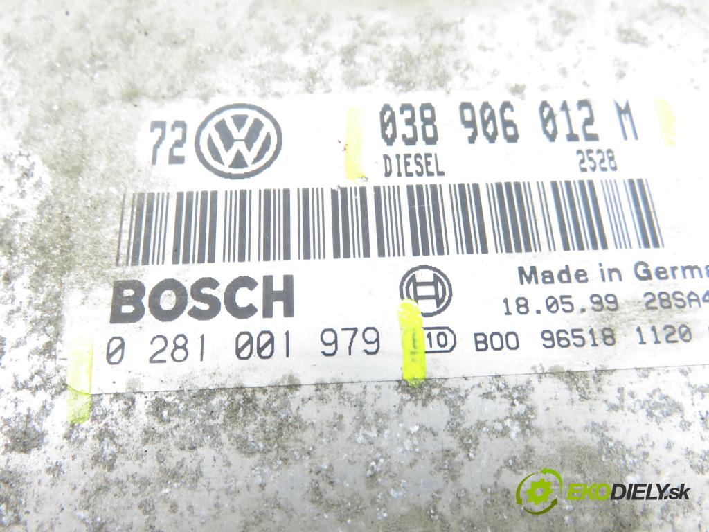 VW GOLF IV (1J1) HB 1999 66,00 1.9 TDI - AGR 1896,00 Riadiaca jednotka Motor 038906012M ; 0281001979