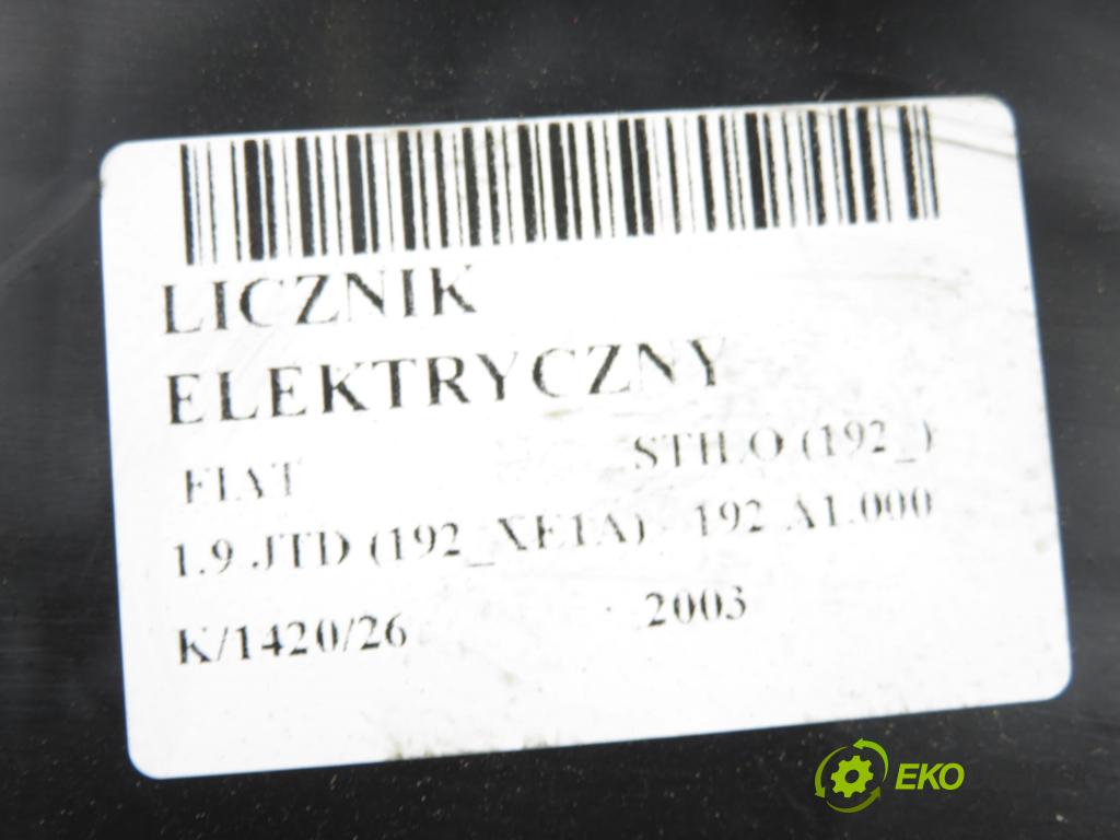 FIAT STILO (192_) HB 2003 85,00 1.9 JTD (192_XE1A) - 192 A1.000 1910,00 prístrojovka elektrický 46759970 ; 1FCF10849BG