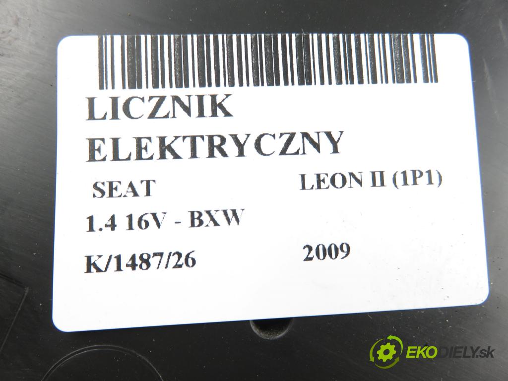 SEAT LEON (1P1) HB 2009 63,00 1.4 16V - BXW 1390,00 Prístrojovka elektrický 1P0920810E