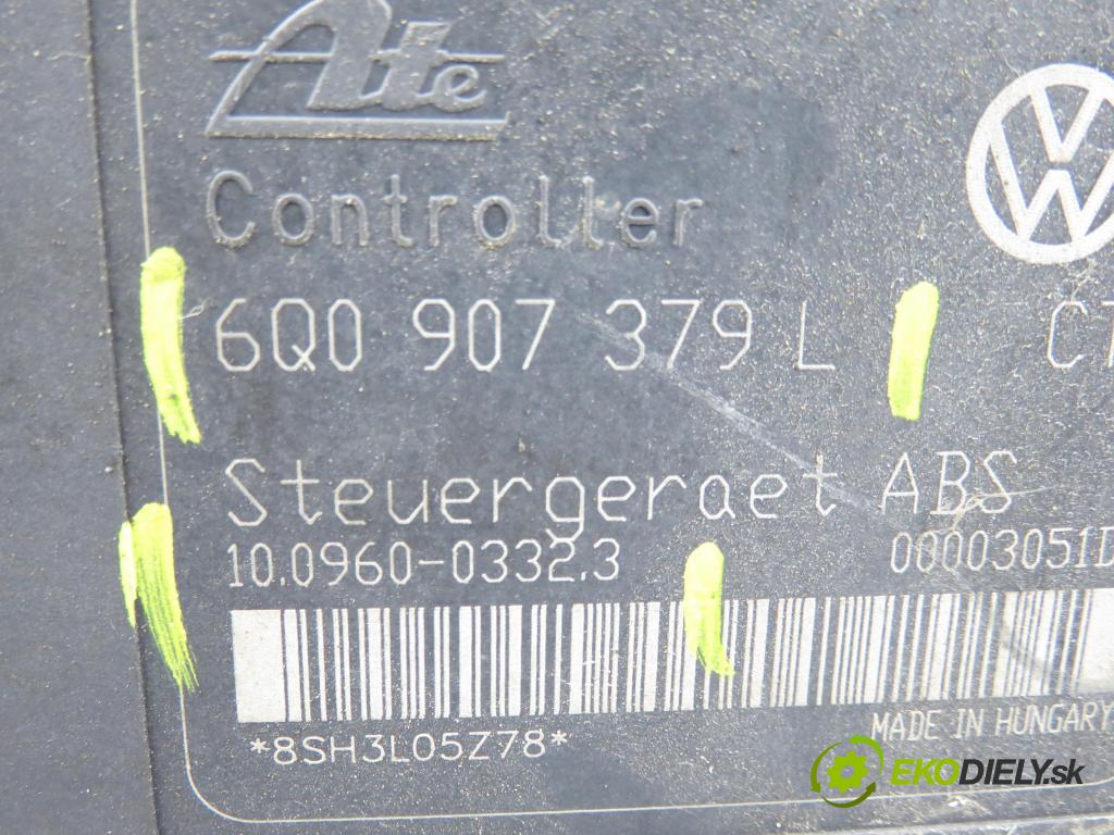 VW POLO (9N_) HB 2004 40,00 1.2 6V 54 - AWY 1198,00 Pumpa ABS 6Q0907379L ; 10096003323 ; 6Q0614117H (Pumpa ABS)