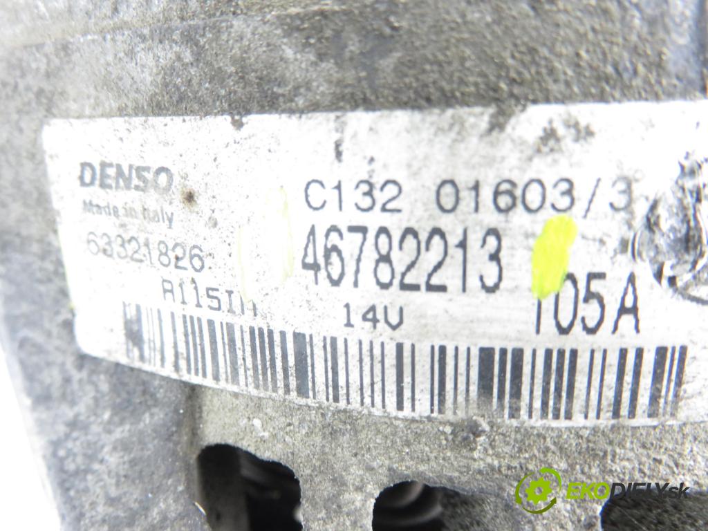FIAT STILO (192_) HB 2003 85,00 1.9 JTD 115 - 192 A1.000 1910,00 Alternátor 46782213 ; 63321826 (Alternátor)