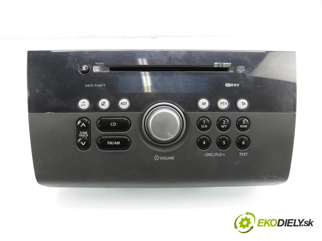SUZUKI SWIFT III (MZ, EZ) HB 2007 51,00 1.3 DDiS (RS 413D) 69 - Z13DT 1248,00 RADIO CD 3910162J2 ; 3910162J20