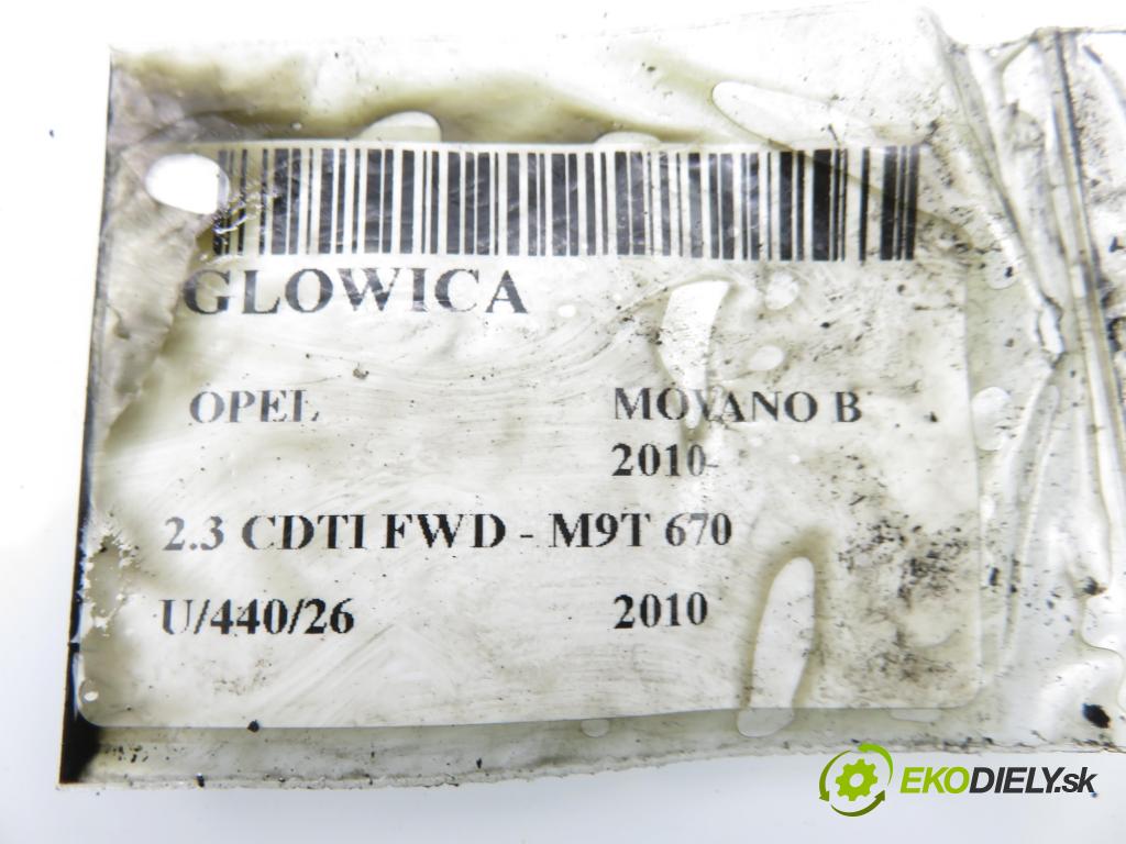 OPEL MOVANO B Skrzynia (X62) FURGON 2010 74,00 2.3 CDTI FWD - M9T 670 2298,00 hlava 8200519994 ; 8200908993